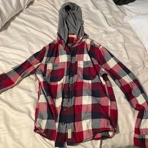 Hooded flannel